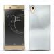 Coque cuir Sony Xperia XA1 Ultra - Platinium ( Pantone 877C ) 
