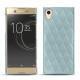 Coque cuir Sony Xperia XA1 Ultra - Bleu ciel - Couture ( Nappa - Pantone 277C ) 