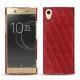 Coque cuir Sony Xperia XA1 Ultra - Rouge - Couture ( Nappa - Pantone 199C ) 
