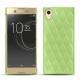 Sony Xperia XA1 Ultra leather cover - Vert olive - Couture ( Nappa - Pantone 578U ) 
