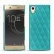 Sony Xperia XA1 Ultra leather cover - Bleu fluo - Couture