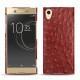 Coque cuir Sony Xperia XA1 Ultra - Autruche ciliegia