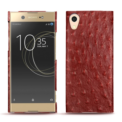 Capa em pele Sony Xperia XA1 UltraAutruche ciliegia ( Pantone #a4343a ) 