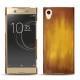Coque cuir Sony Xperia XA1 Ultra - Doré Patine