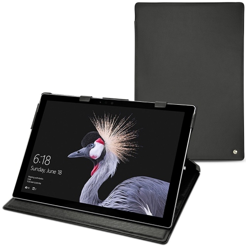 가죽 커버 Microsoft Surface Pro (2017) - Noir ( Nappa - Black ) 