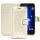 Capa em pele HTC U11 - Blanc - Couture ( Bologna - White ) 