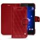 レザーケース HTC U11 - Rouge - Couture ( Nappa - Pantone 199C ) 