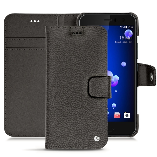 Lederschutzhülle HTC U11Anthracite ( Pantone #41403c ) 