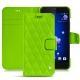 Capa em pele HTC U11 - Vert fluo - Couture