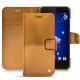 HTC U11 leather case - Or Maïa ( Pantone 871C ) 