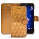 Housse cuir HTC U11 - Or Maïa - Couture