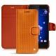 Capa em pele HTC U11 - Abaca arancio