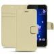 HTC U11 leather case - Beige PU