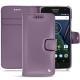 Funda de piel Lenovo Moto G5 Plus - Lilas ( Nappa - Pantone 2645U ) 