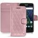 Funda de piel Lenovo Moto G5 Plus - Rose - Couture ( Nappa - Pantone 2365C ) 