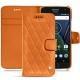 Lederschutzhülle Lenovo Moto G5 Plus - Orange - Couture ( Nappa - Pantone 1495U ) 