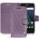 Custodia in pelle Lenovo Moto G5 Plus - Lilas - Couture ( Nappa - Pantone 2645U ) 