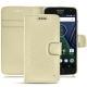 Capa em pele Lenovo Moto G5 Plus - Ivoire ( Sleek P C12 - White ) 