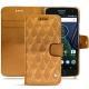 Funda de piel Lenovo Moto G5 Plus - Or Maïa - Couture