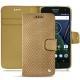 Capa em pele Lenovo Moto G5 Plus - Serpent sabbia