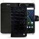 Lenovo Moto G5 Plus leather case - Crocodile nero