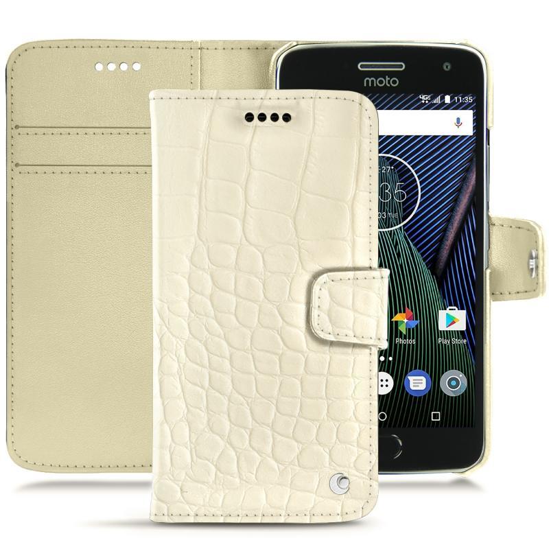 Lederschutzhülle Lenovo Moto G5 Plus