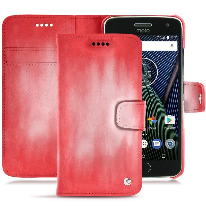 Housse cuir Lenovo Moto G5 Plus