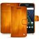 Lederschutzhülle Lenovo Moto G5 Plus - Orange Patine