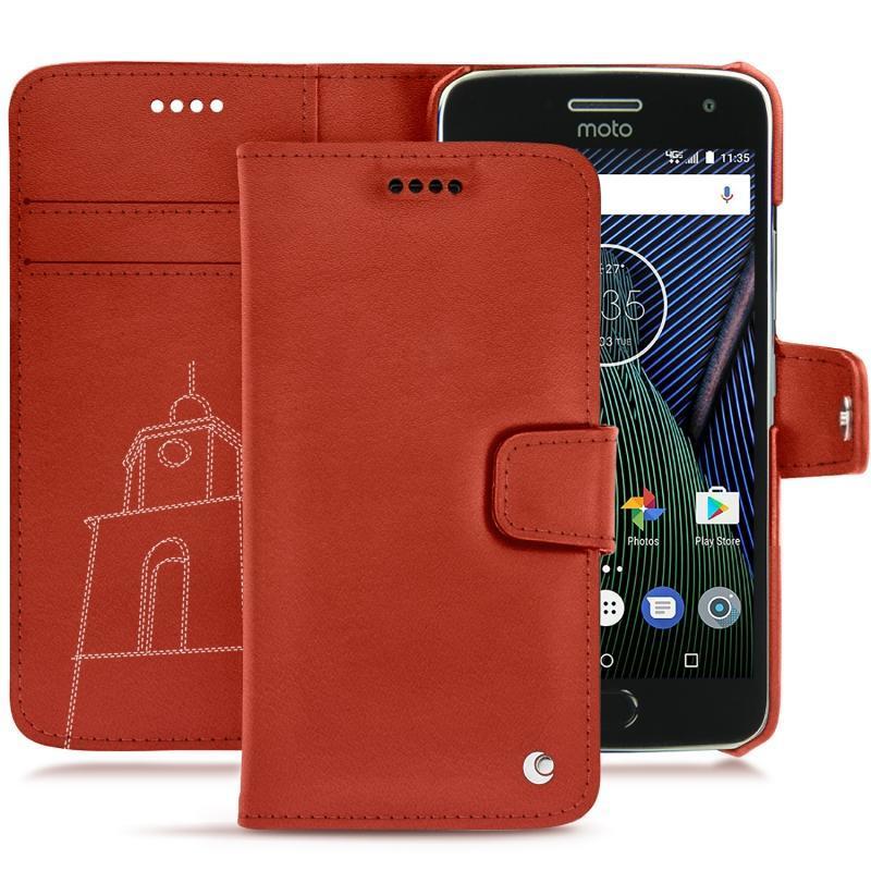 Funda de piel Lenovo Moto G5 Plus