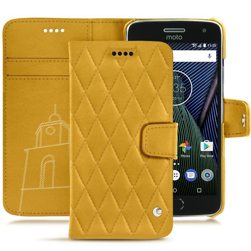 Funda de piel Lenovo Moto G5 Plus