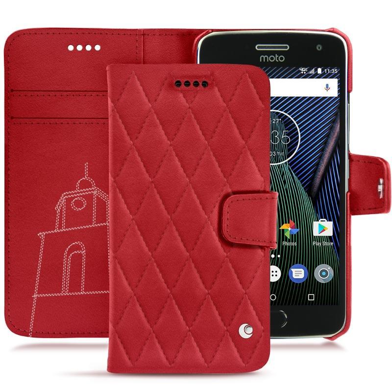 Housse cuir Lenovo Moto G5 Plus