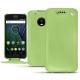 Housse cuir Lenovo Moto G5 Plus - Vert olive ( Nappa - Pantone 578U ) 