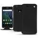 Lenovo Moto G5 Plus leather case - Ebène ( Sleek P C12 - Black ) 