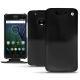 Lenovo Moto G5 Plus leather case - Onyx ( Black ) 
