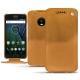 Custodia in pelle Lenovo Moto G5 Plus - Or Maïa ( Pantone 871C ) 