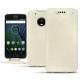 Funda de piel Lenovo Moto G5 Plus - Blanc escumo