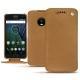 Lenovo Moto G5 Plus leather case - Castan esparciate
