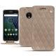 가죽 커버 Lenovo Moto G5 Plus - Taupe vintage - Couture