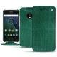Custodia in pelle Lenovo Moto G5 Plus - Crocodile pino