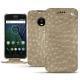 Custodia in pelle Lenovo Moto G5 Plus - Autruche desert