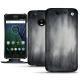Housse cuir Lenovo Moto G5 Plus - Gris Patine