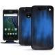 Housse cuir Lenovo Moto G5 Plus - Bleu Patine