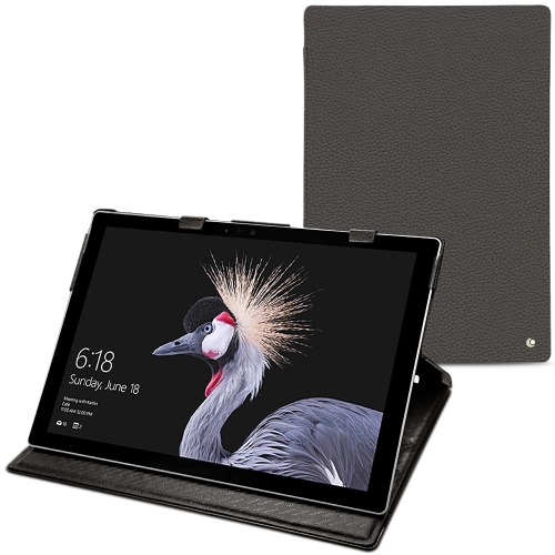 Funda de piel Microsoft Surface Pro (2017)Anthracite ( Pantone #41403c ) 