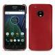 Lenovo Moto G5 Plus leather cover - Rouge ( Nappa - Pantone 199C ) 