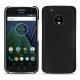 Funda de piel Lenovo Moto G5 Plus - Ebène ( Sleek P C12 - Black ) 