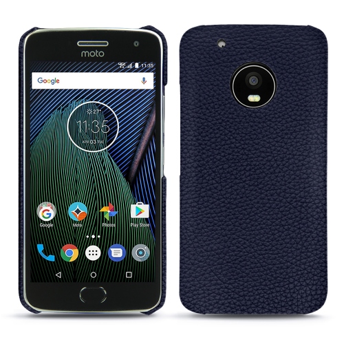 Capa em pele Lenovo Moto G5 PlusCobalt ( Pantone #2b253f ) 