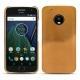 Custodia in pelle Lenovo Moto G5 Plus - Or Maïa ( Pantone 871C ) 