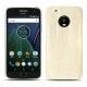 Funda de piel Lenovo Moto G5 Plus - Crocodile milk