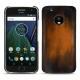 Funda de piel Lenovo Moto G5 Plus - Marron Patine