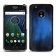 가죽 커버 Lenovo Moto G5 Plus - Bleu Patine